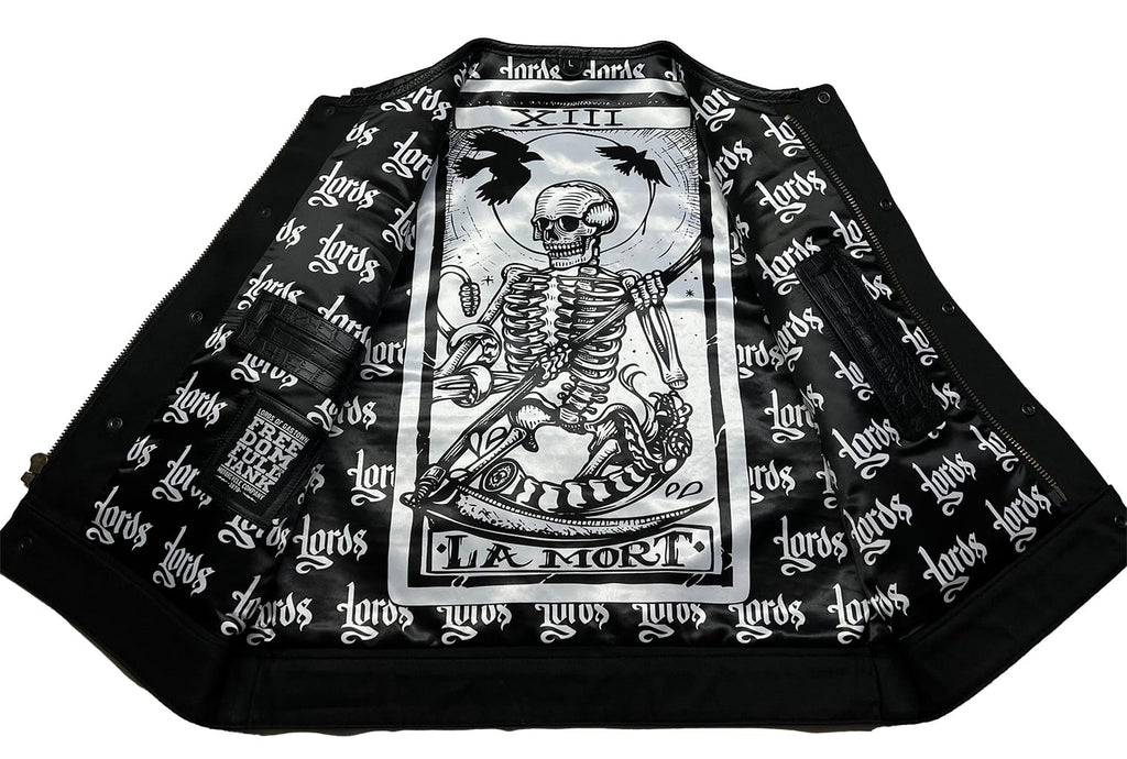 Lords x Cleaver Culture Moto Vest - Black Crocodile